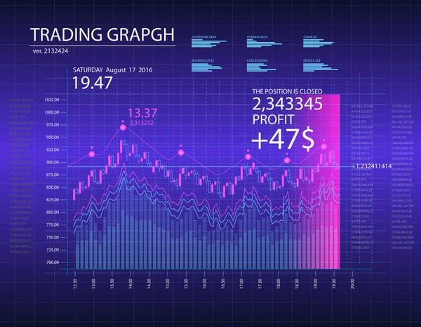 Forex concept de trading de devises — Image vectorielle