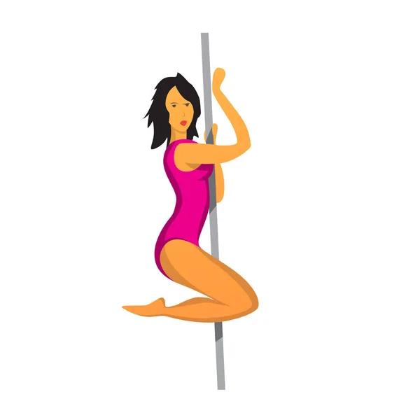 Bailarina de estilo moderno posando — Vector de stock