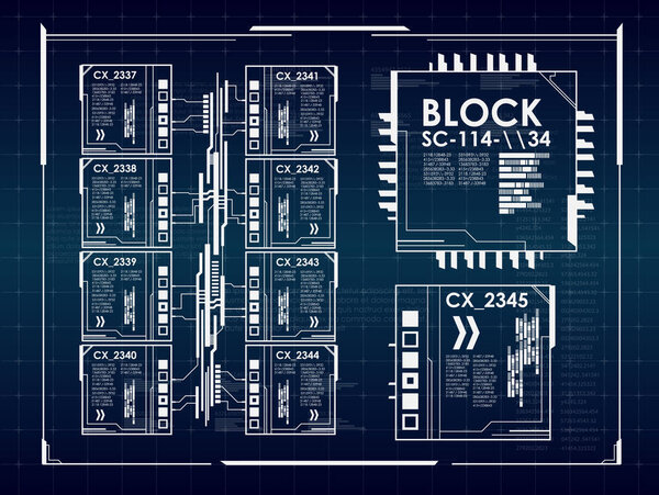 Abstract future, concept