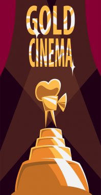 eski film projektör afiş