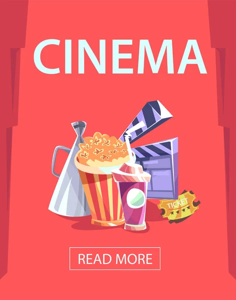 Film sinema galası poster — Stok Vektör