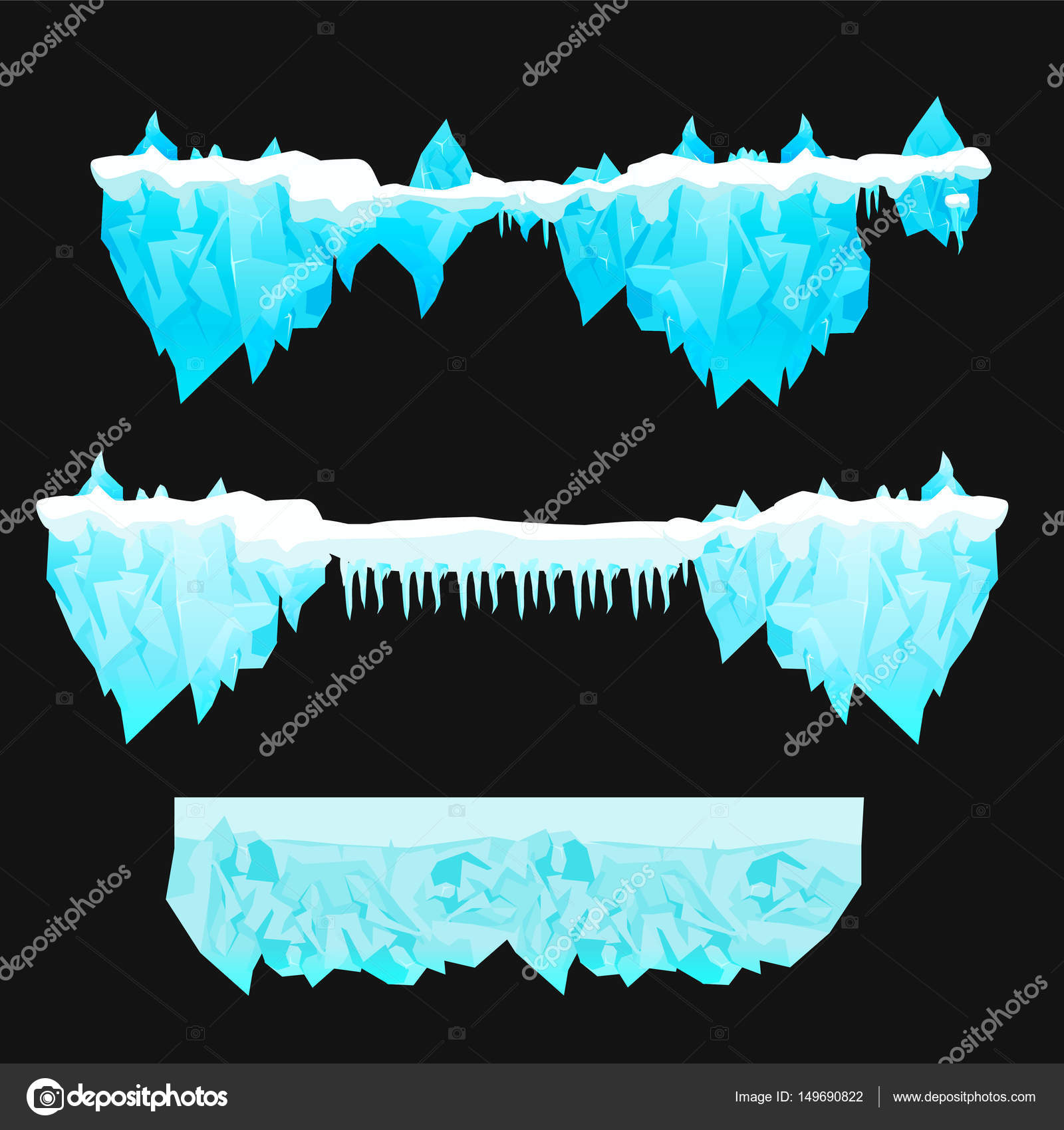 Location Elements For Game Design Stock Vector Location Elements For Game Design Stock Vector