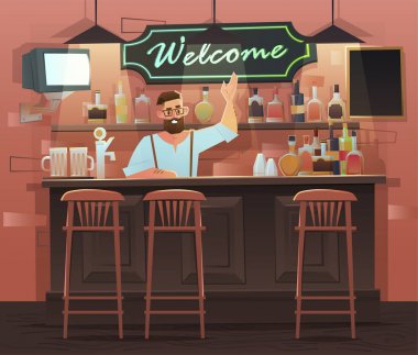 Barmen ile iç bar bayrağı 