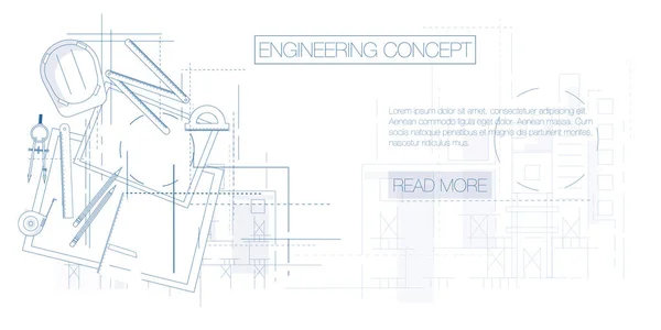 Trabajo de ingeniería con herramientas — Vector de stock