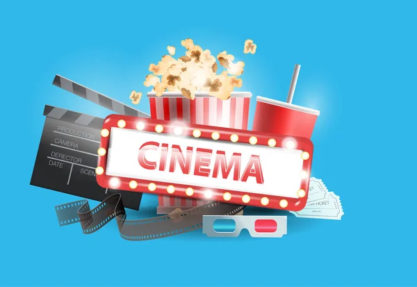 Locandina della prima del cinema — Vettoriale Stock