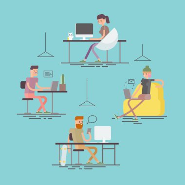 Serbest yaratıcı alanda çalışma