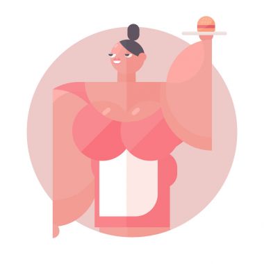 Bir daire içinde düz avatar 