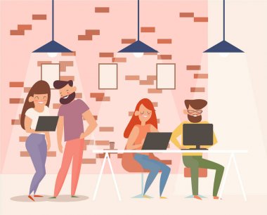 coworking Merkezi. Takım çalışması