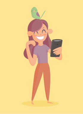 selfie sosyal ağlar için yapıyor