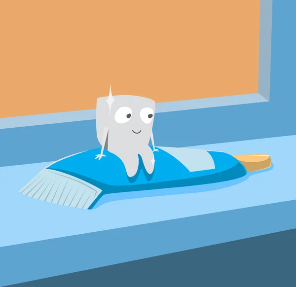Ιατρική αφίσα του δοντιού. — Διανυσματικό Αρχείο