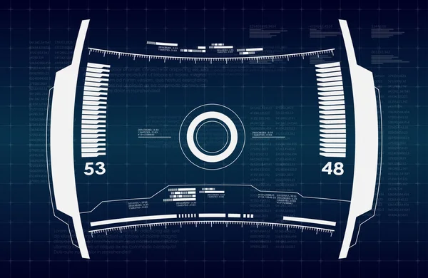 Futuristische virtuele grafische gebruikersinterface — Stockvector