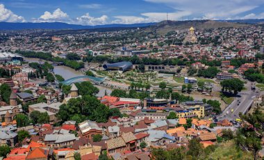 Güzel panoramik Tiflis, Gürcistan