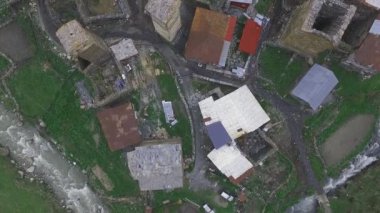 Köyün Ushguli, Gürcistan üzerinden hava anket