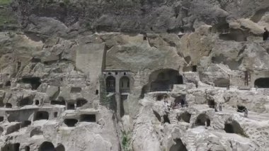 Vardzia mağara Manastırı Site Gürcistan Erusheti Mountain