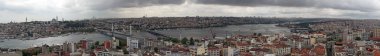 Istanbul 'un şehir merkezinde Panoraması