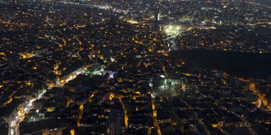 Gece İstanbul yükseklikten görüntülemek