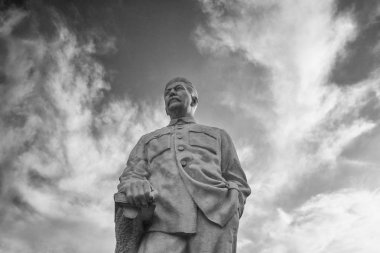 Gori, Gürcistan - 26 Eylül 2017: Sovyet lideri Josef Stalin anıt