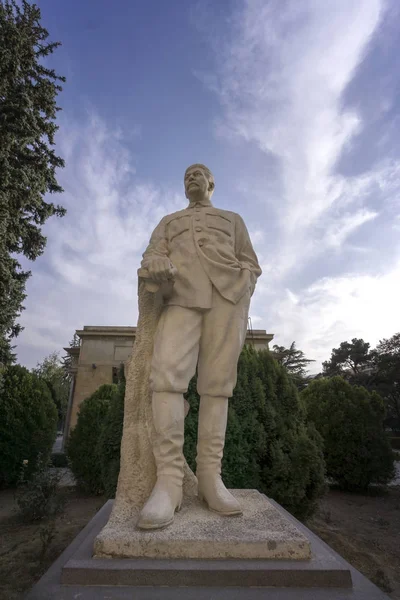 Gori, georgien - 26. september 2017: denkmal für den sowjetischen führer josef stalin lizenzfreie Stockbilder