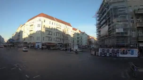 Hyperlapse Drive In Hermannstrasse In Berlin, Germany — Stock video