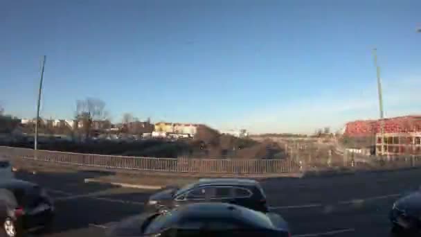 Hyperlapse Drive In Dudenstrasse Em Berlim, Alemanha — Vídeo de Stock