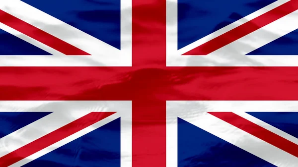 Vågor Textur På Storbritannien flagga — Stockfoto