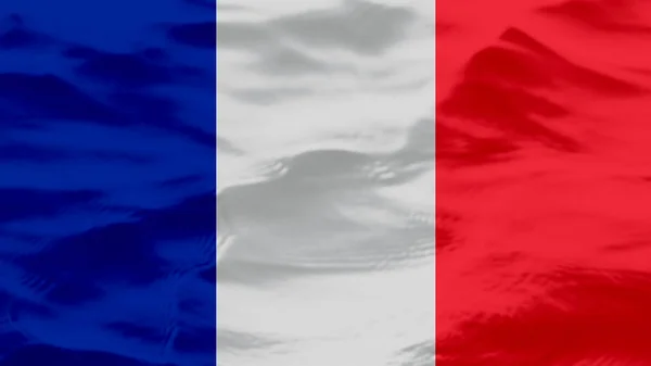 Fransa Bayrağında Dalgalar — Stok fotoğraf