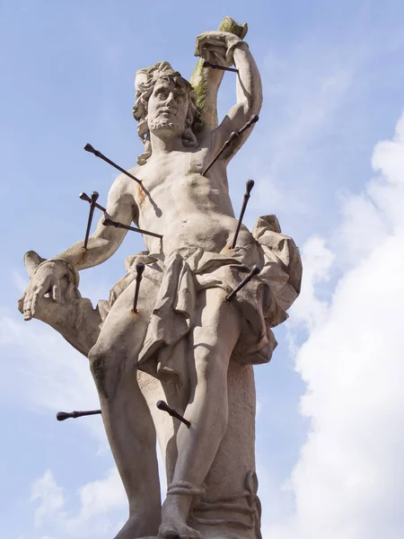Statue of Saint Sebastian, Cieblice, Poland — Stock Photo, Image