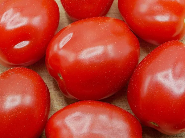 Close-up of Roma Tomatoes Also Called Italian Tomatoes — Stock Photo, Image