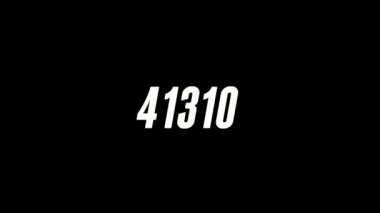 Siyah arkaplanda 0-100.000 beyaz atlama sembolü canlandırıldı. Düz dizayn, 100.000 izlenme sayısına kadar sayıyor. 4k dijital video.