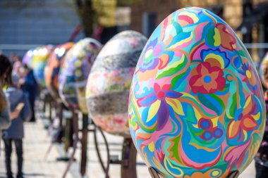 Kiev, Ukrayna 9 Nisan 2017: Yıllık Paskalya sergi