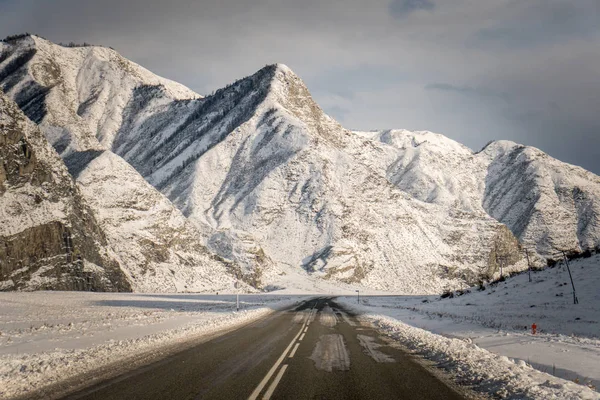 Altay Dağları, road, kış