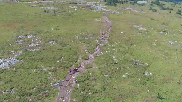 Vistas aéreas del Monte Iremel en los Urales del Sur — Vídeos de Stock