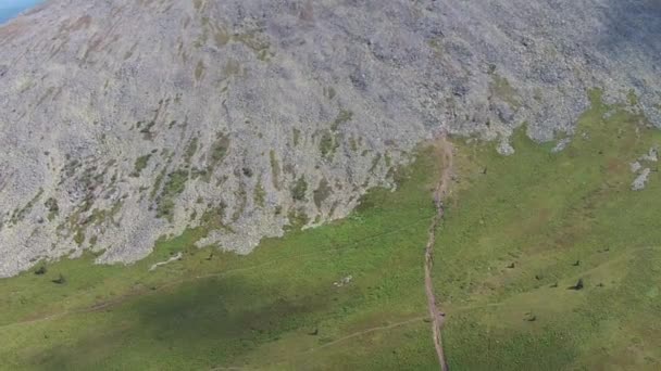 Вид с воздуха на гору Иремел на Южном Урале — стоковое видео