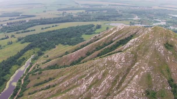 Aerial view of Shihan Yuraktau — Stock Video