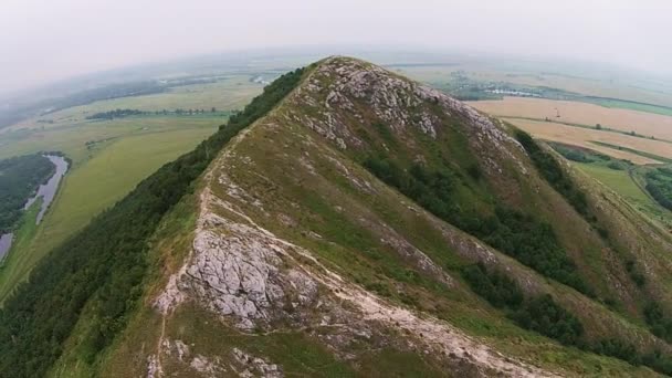 Aerial view of Shihan Yuraktau — Stock Video