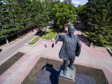 Oktyabrsky city, havadan görünümü. Başkurdistan