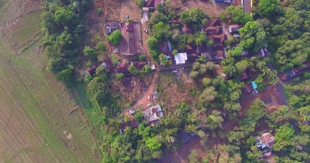 Paysage de Goa dans l'état, loin de la mer. Aérien — Video