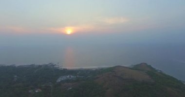 Fort Chapora kalıntıları. Goa devlet, Hindistan. Hava