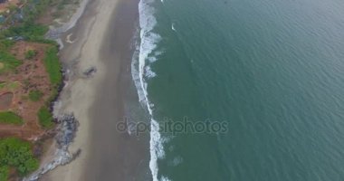 Vagator Beach Kuzey Goa, havadan görünümü
