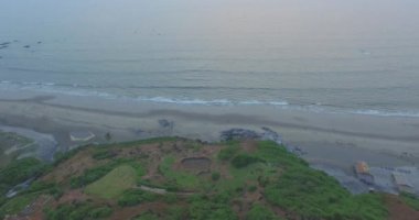 Fort Chapora kalıntıları. Goa devlet, Hindistan. Hava