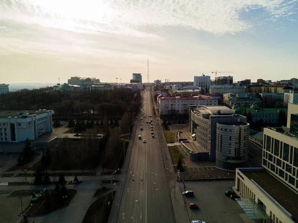 O centro cultural da cidade de Ufa. Vista aérea — Fotografia de Stock