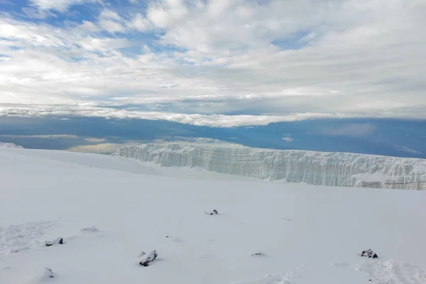 Glacier au sommet du Kilimandjaro, Tanzanie — Photo