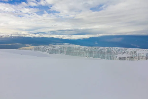 Glacier au sommet du Kilimandjaro, Tanzanie — Photo