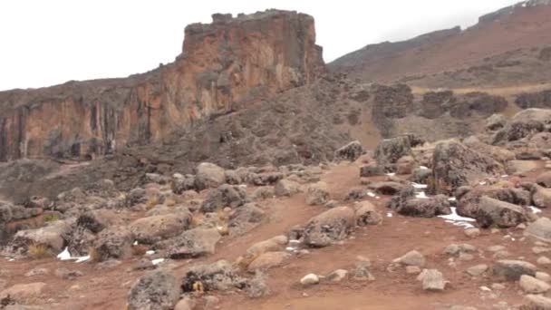 Kilimanjaro Machame rota viski üzerinde izlemek. 3 gün — Stok video