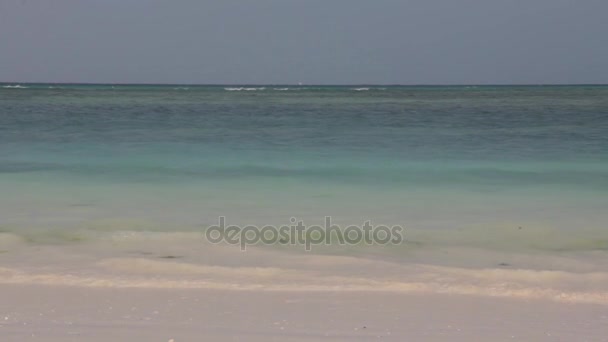 Playa en el pueblo de Nungwi — Vídeo de stock