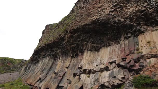 Slope of the mountains of the Elbrus region — Stock Video