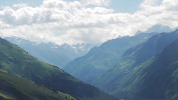 Versant des montagnes de la région d'Elbrus — Video