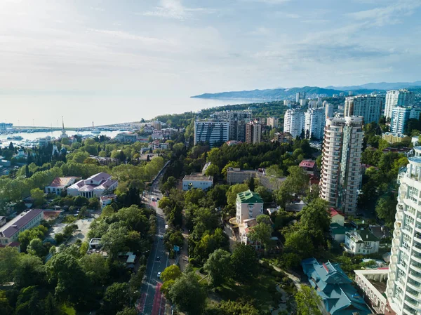 şehir merkezinin havadan görünümü