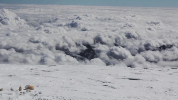Πανοραμική θέα στο βουνό Elbrus — Αρχείο Βίντεο