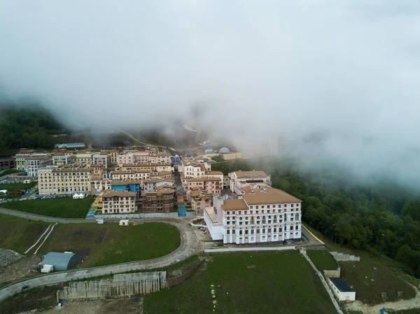 Vista aérea del campo ruso en otoño —  Fotos de Stock